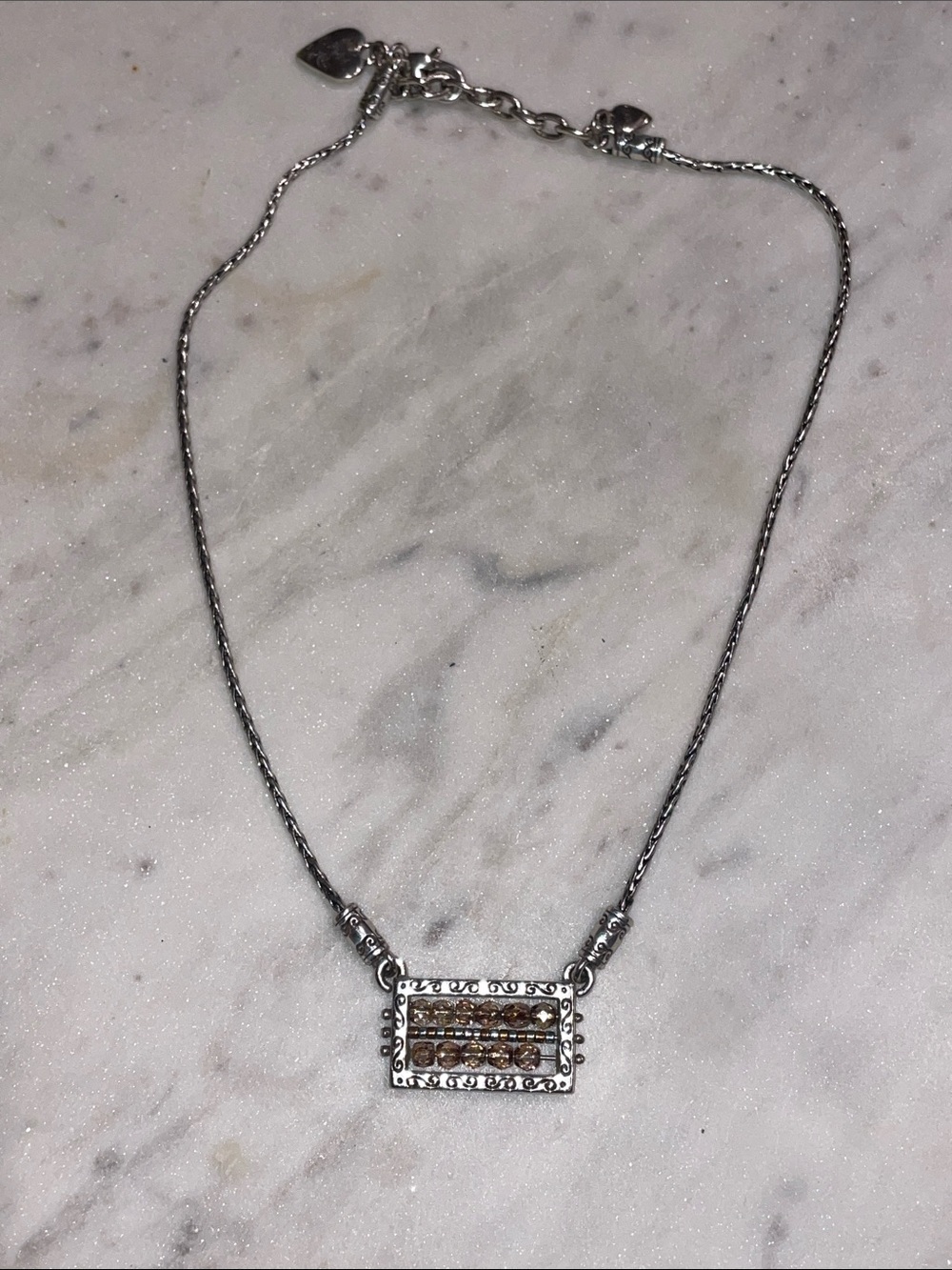 Brighton Crystal Beaded Pendant Necklace
